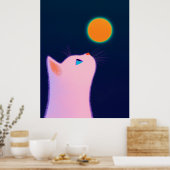 猫ミニマルと太陽 ポスター (キッチン)