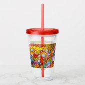 猫ミュージカルバンド アクリルタンブラー (正面)