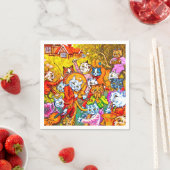 猫ミュージカルバンド スタンダードカクテルナプキン (インサイチュ)