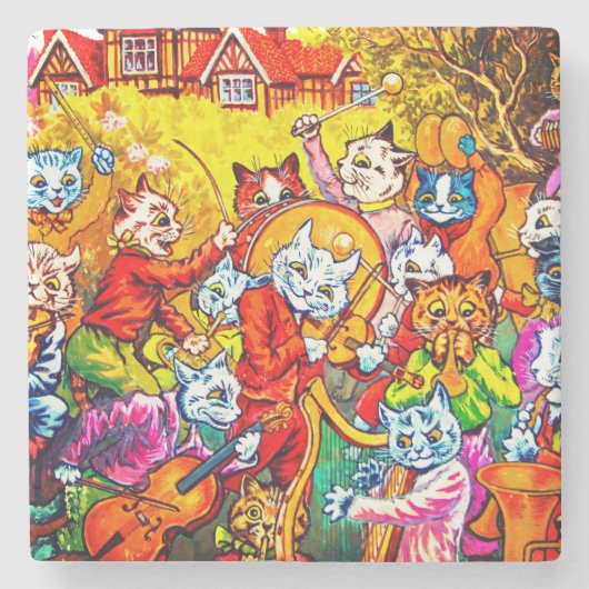 猫ミュージカルバンド ストーンコースター (正面)