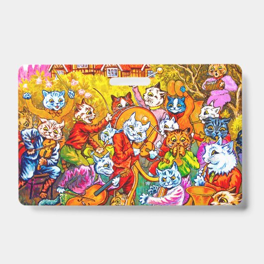 猫ミュージカルバンド バッジ (正面)