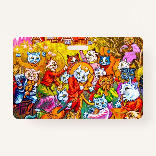 猫ミュージカルバンド バッジ (正面)