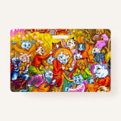 猫ミュージカルバンド バッジ (裏面)