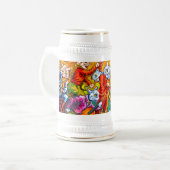 猫ミュージカルバンド ビールジョッキ (正面左)