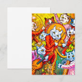 猫ミュージカルバンド 出欠カード (正面/裏面)