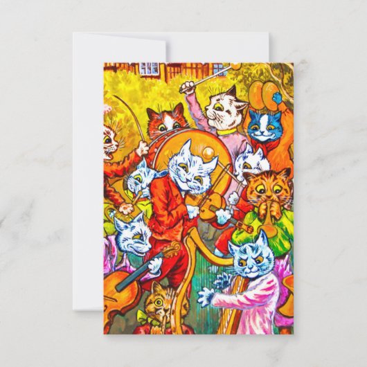 猫ミュージカルバンド 招待状 (正面)