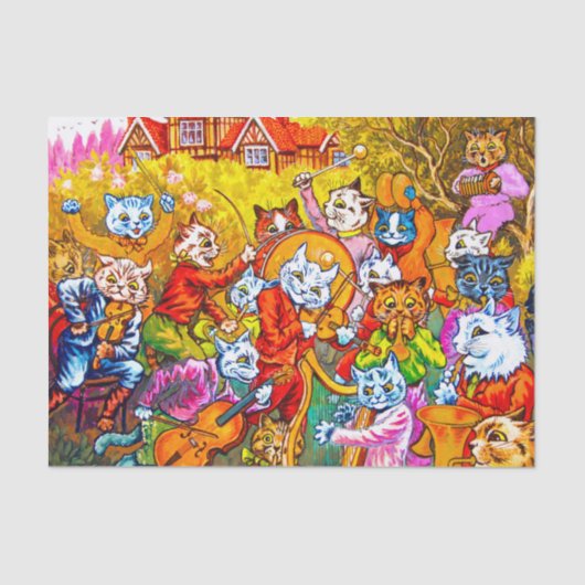 猫ミュージカルバンド 薄葉紙 (正面)