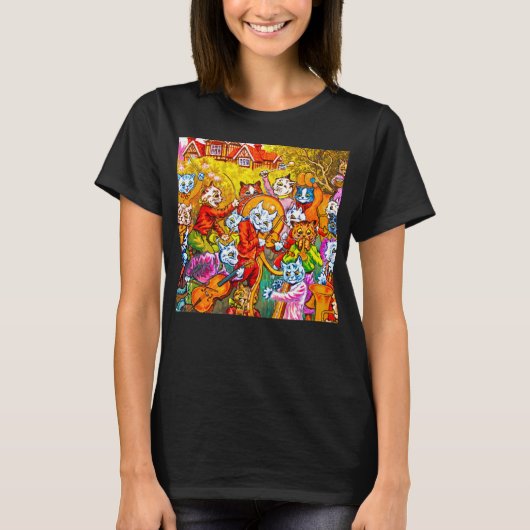 猫ミュージカルバンド Tシャツ (正面)