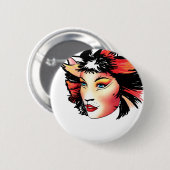 猫ミュージカル、Bombalurina 缶バッジ (正面&裏面)