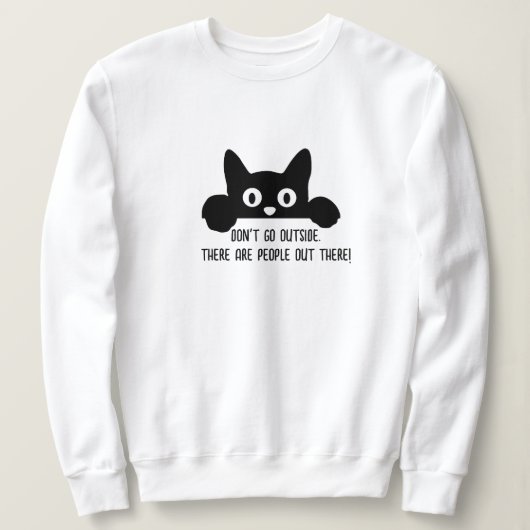 猫ミームおもしろいTee, People Cat & Shagon Graphic スウェットシャツ (デザイン正面)
