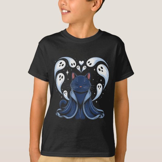 猫ミームウィザード Soky ファンタジーキティ Tシャツ (正面)