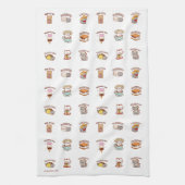 猫ミームキッチンタオル キッチンタオル (縦)