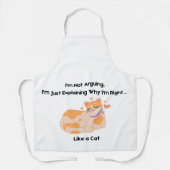 猫ミームデザイン エプロン (正面)