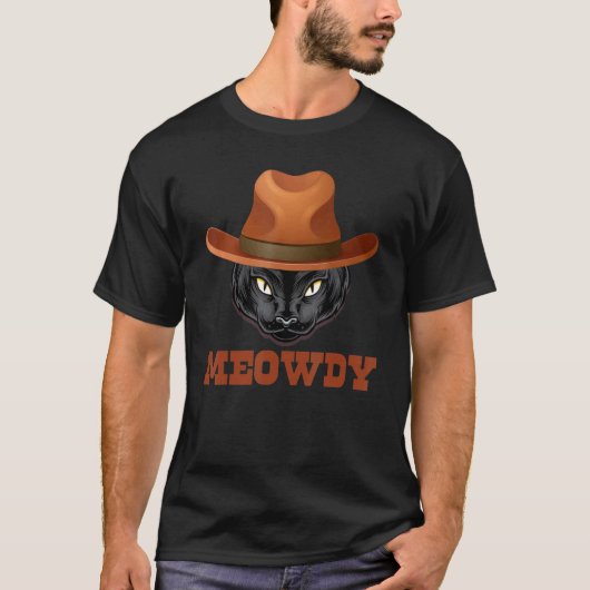 猫ミーム - MeowとHowdyの面白いマッシュアップ - 私 Tシャツ (正面)