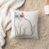 猫メガネ クッション (ブランケット)