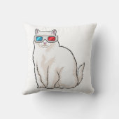 猫メガネ クッション (裏面)