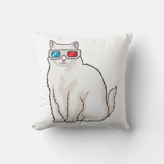 猫メガネ クッション (正面)