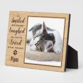 猫メモリアル ペットロス フォト フォトプラーク (側面)