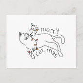 猫メリーのクリスマスライト シーズンポストカード (正面)