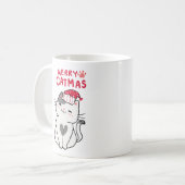 猫メリーのクリスマス コーヒーマグカップ (正面左)