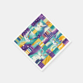 猫モザイク3 スタンダードカクテルナプキン (角)