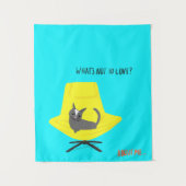 猫モダンたち – 愛すべきでないものは？ タペストリー (正面)