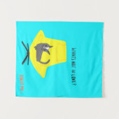 猫モダンたち – 愛すべきでないものは？ タペストリー (正面(横))