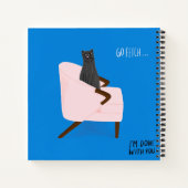 猫モダンたち – 迎えに行く ノートブック (裏面)