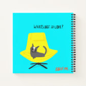 猫モダンと恋愛は？ ノートブック (裏面)