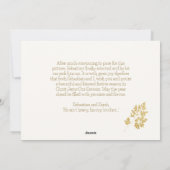 猫モダンのクリスマスワンフォト シーズンカード (裏面)