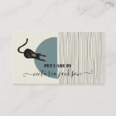 猫モダン抽象芸術居座り気に 名刺 (正面)