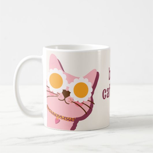 猫モダン最高のの母がマグカップ コーヒーマグカップ (左)