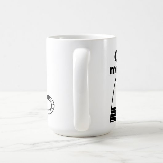 猫モダン母かわいい黒と白のコーヒーマグ コーヒーマグカップ