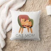 猫モダン母の水彩 クッション (ブランケット)