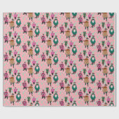 猫モデル醜いクリスマスセーターの包装紙 ラッピングペーパー (フラット)