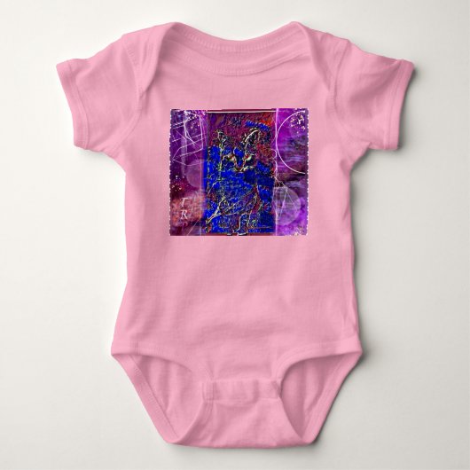 猫モデル： Wanda 01 ベビーボディスーツ (正面)