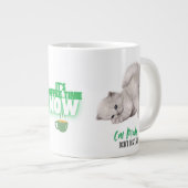 猫モード - 邪魔しないで、コーヒータイムです ジャンボコーヒーマグカップ (正面右)