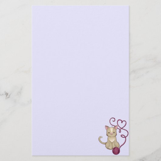 猫ヤーンクラブ 便箋 (正面)