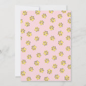 猫ユニコーン誕生日パーティーの招待状 招待状 (裏面)