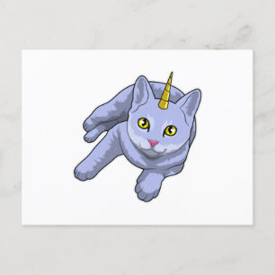 猫ユニコーン ポストカード
