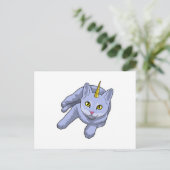 猫ユニコーン ポストカード (スタンド正面)
