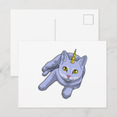 猫ユニコーン ポストカード (正面/裏面)