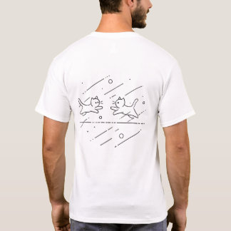 猫ユニセックス子のミニマ遊リスト Tシャツ