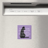 猫ユーモアのあると犬の比較磁石 マグネット (インサイチュ (食洗機))