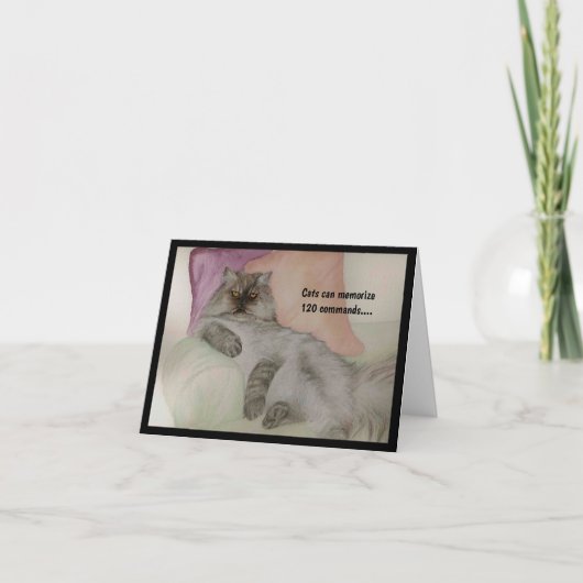 猫ユーモアのあるはCAT カード (正面)