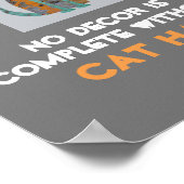 猫ユーモアのあるポスター壁画付文字 ポスター (角)