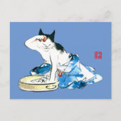 猫ユーモアのある日本の入浴II ポストカード (正面)