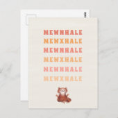 猫ヨガおもしろい瞑想Exhaleジョーク癒す ポストカード (正面/裏面)