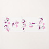 猫ヨガポーズマット ヨガマット (正面(横))