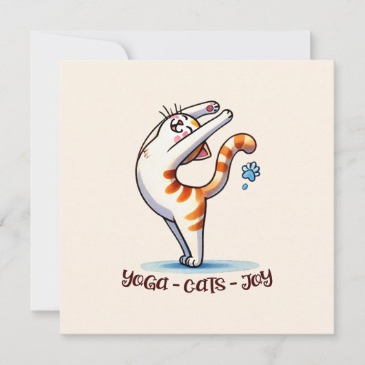 猫ヨガポーズ – ヨガ – 猫 – Joy (正面)